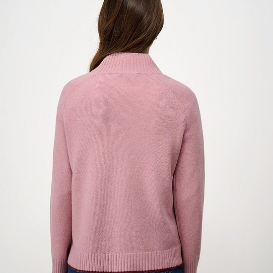 Young Ideas & Henmores -Harmony Saddle Shoulder Funnel Neck -Pink -8