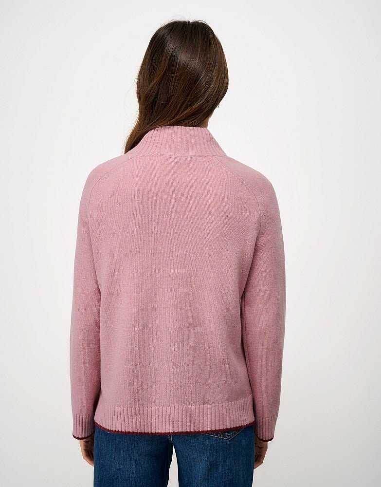 Young Ideas & Henmores -Harmony Saddle Shoulder Funnel Neck -Pink -8