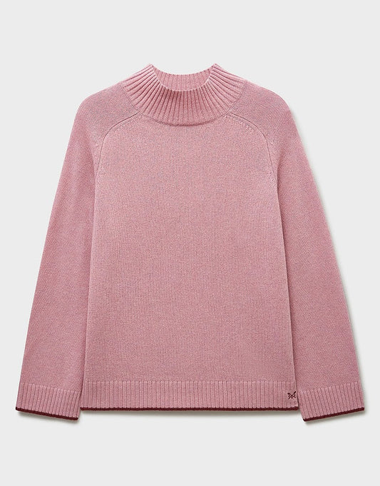 Young Ideas & Henmores -Harmony Saddle Shoulder Funnel Neck -Pink -8
