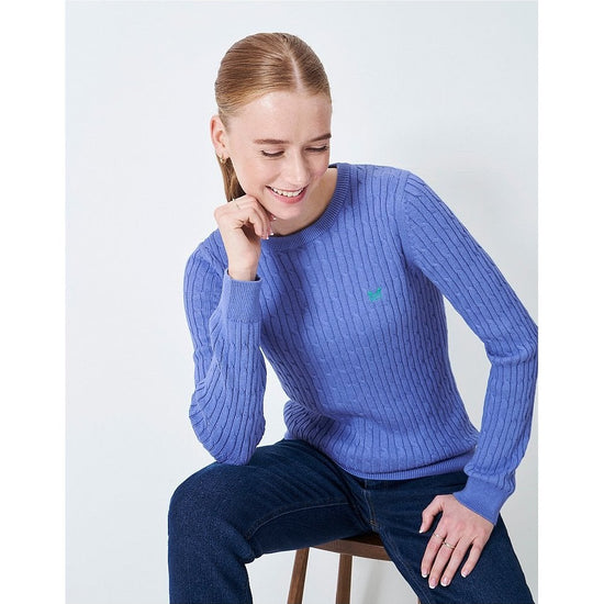 Young Ideas/Henmores - Heritage Cable Crew Neck Jumper - Deco Marl - 8