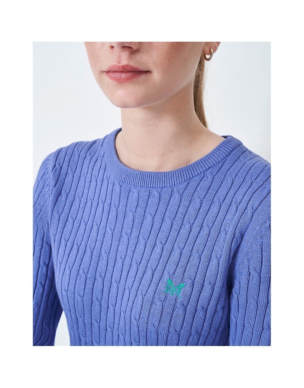 Young Ideas/Henmores - Heritage Cable Crew Neck Jumper - Deco Marl - 8