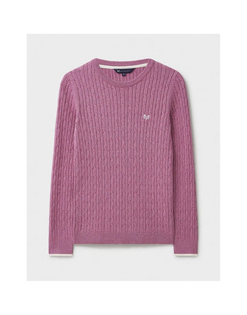 Young Ideas/Henmores - Heritage Cable Crew Neck Jumper - Deco Marl - 8