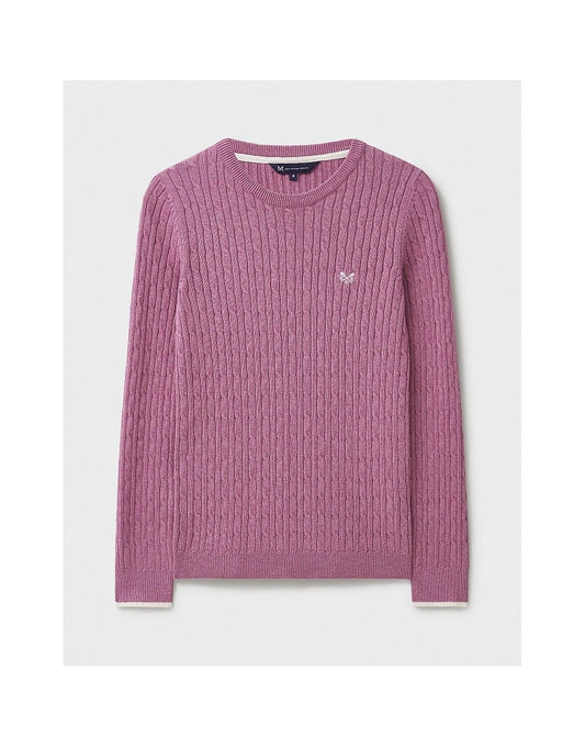 Young Ideas/Henmores - Heritage Cable Crew Neck Jumper - Deco Marl - 8