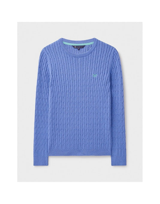 Young Ideas/Henmores - Heritage Cable Crew Neck Jumper - Deco Marl - 8
