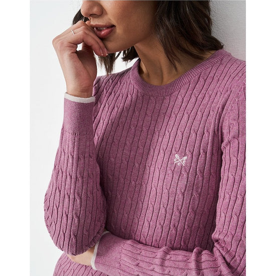 Young Ideas/Henmores - Heritage Cable Crew Neck Jumper - Deco Marl - 8