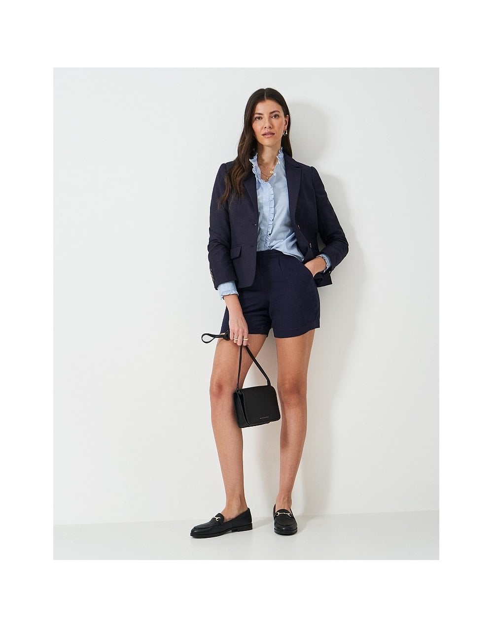 Young Ideas/Henmores - Linen Blazer - Navy - 8