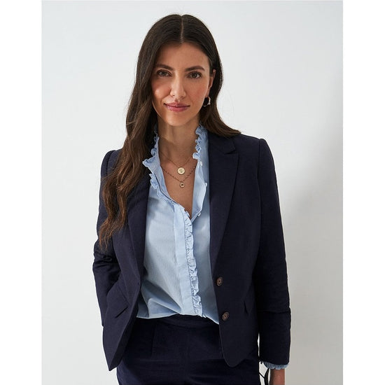 Young Ideas/Henmores - Linen Blazer - Navy - 8