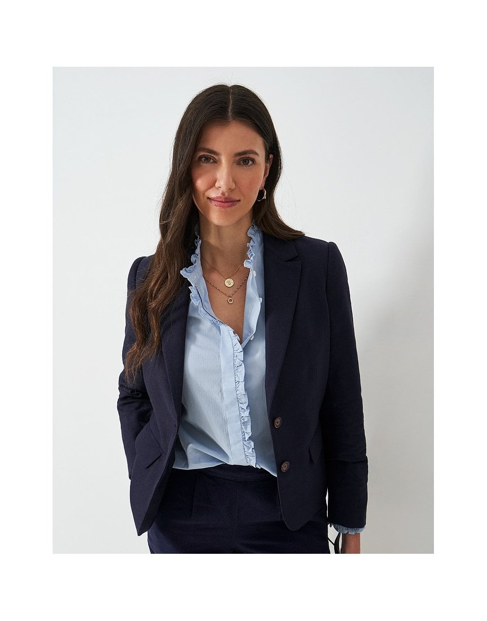 Young Ideas/Henmores - Linen Blazer - Navy - 8