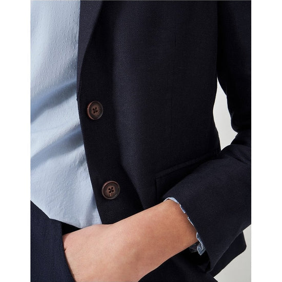 Young Ideas/Henmores - Linen Blazer - Navy - 8