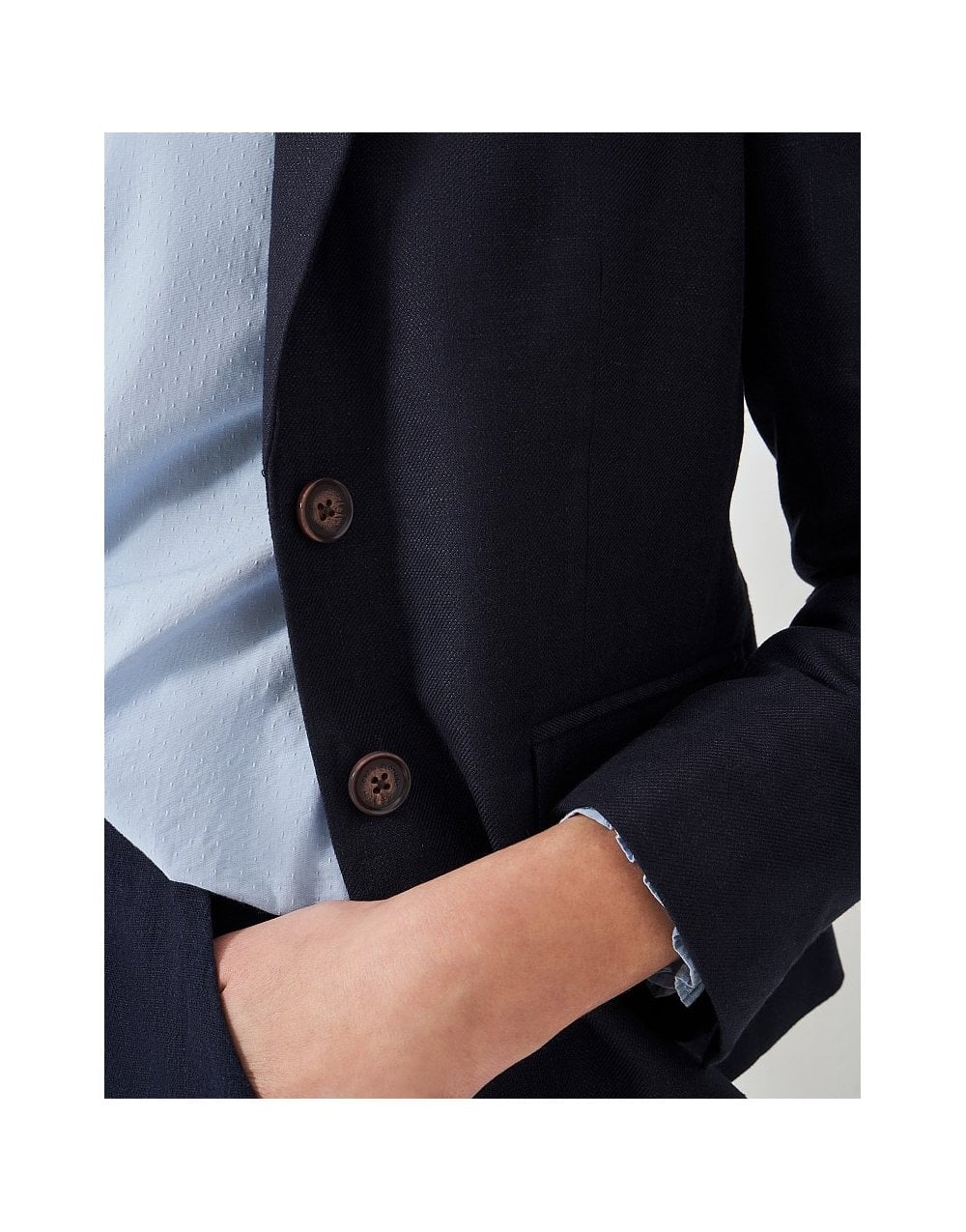 Young Ideas/Henmores - Linen Blazer - Navy - 8