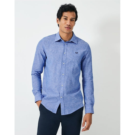 Young Ideas/Henmores - Linen LS Shirt - Artichoke - M