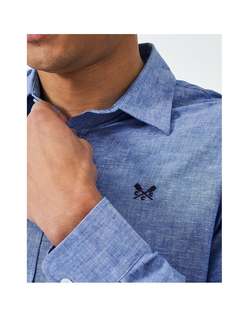 Young Ideas/Henmores - Linen LS Shirt - Artichoke - M