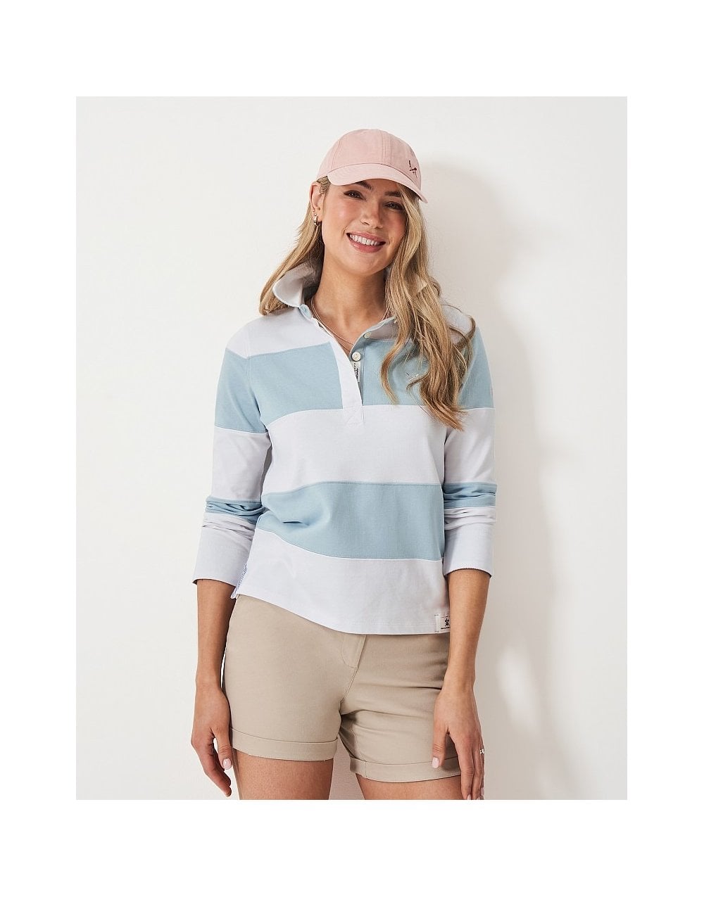 Young Ideas/Henmores - Longsleeve Stripe Rugby Shirt - Blue/White - 10