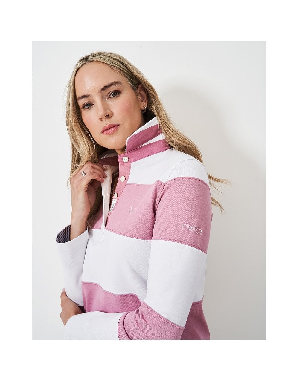 Young Ideas/Henmores - Longsleeve Stripe Rugby Shirt - Blue/White - 10