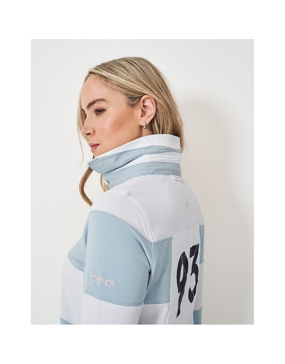 Young Ideas/Henmores - Longsleeve Stripe Rugby Shirt - Blue/White - 10