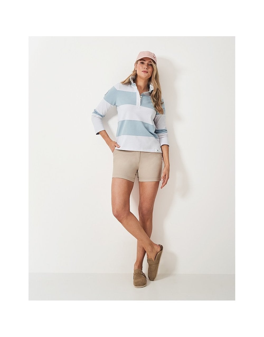 Young Ideas/Henmores - Longsleeve Stripe Rugby Shirt - Blue/White - 10