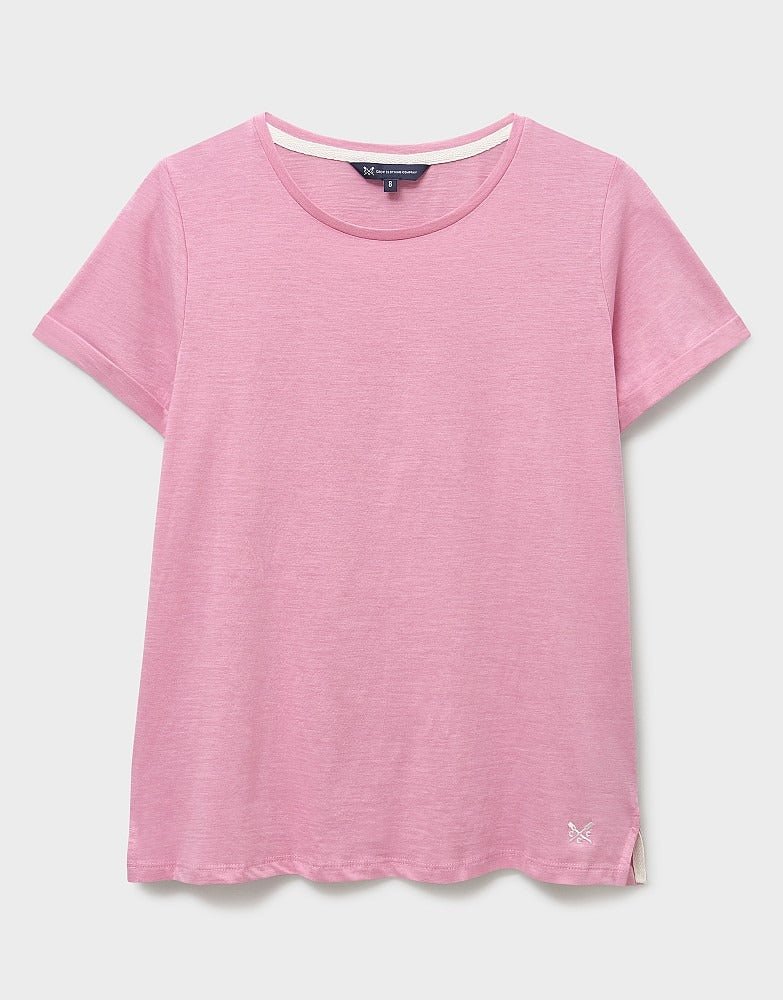 Young Ideas & Henmores -Perfect Crew Slub T-Shirt -Pink -8
