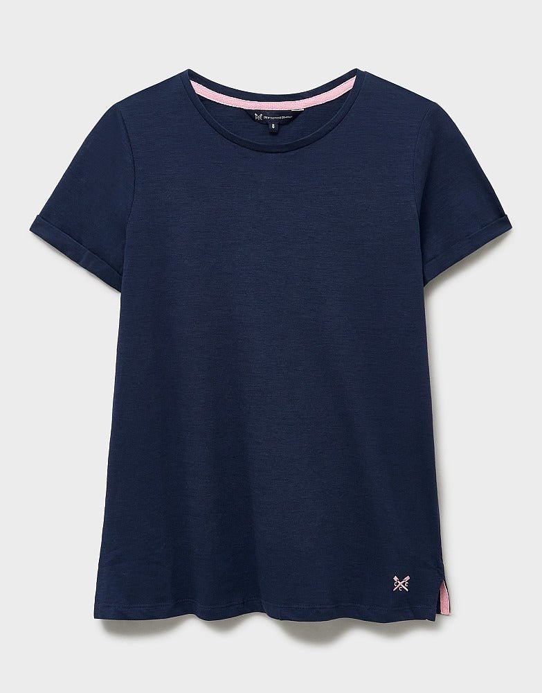 Young Ideas & Henmores -Perfect Crew Slub T-Shirt -Navy -8