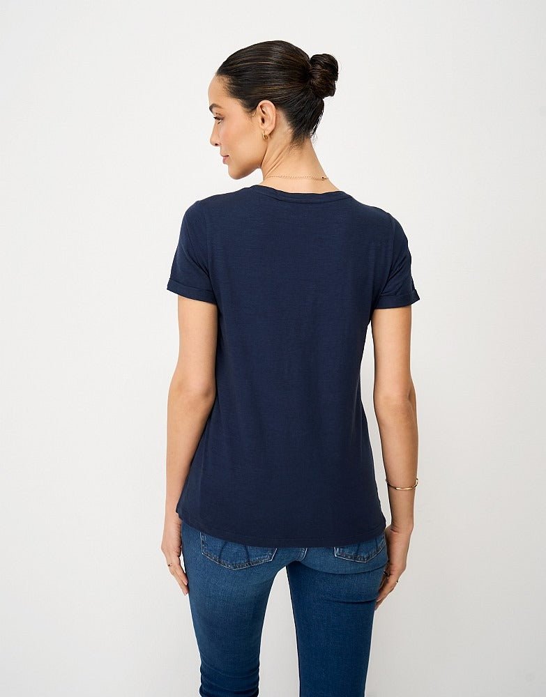 Young Ideas & Henmores -Perfect Crew Slub T-Shirt -Pink -8
