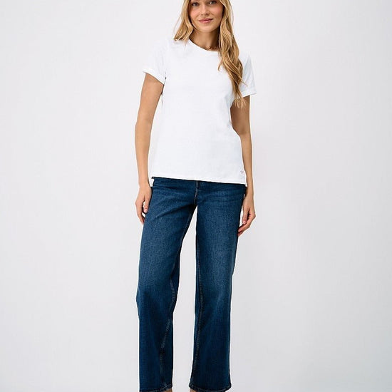 Young Ideas & Henmores -Perfect Crew Slub T-Shirt -White -8