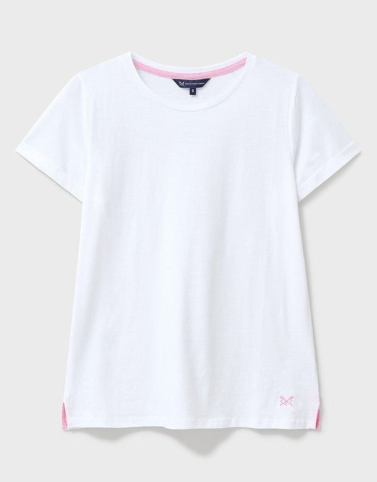 Young Ideas & Henmores -Perfect Crew Slub T-Shirt -White -8