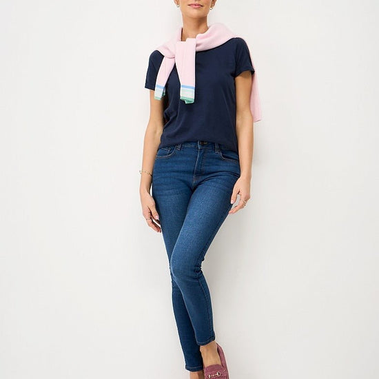 Young Ideas & Henmores -Perfect Crew Slub T-Shirt -Pink -8