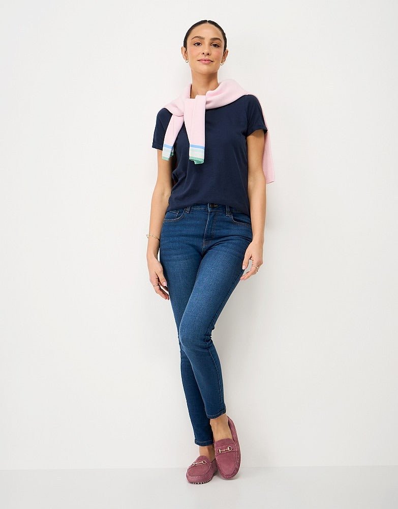Young Ideas & Henmores -Perfect Crew Slub T-Shirt -Pink -8
