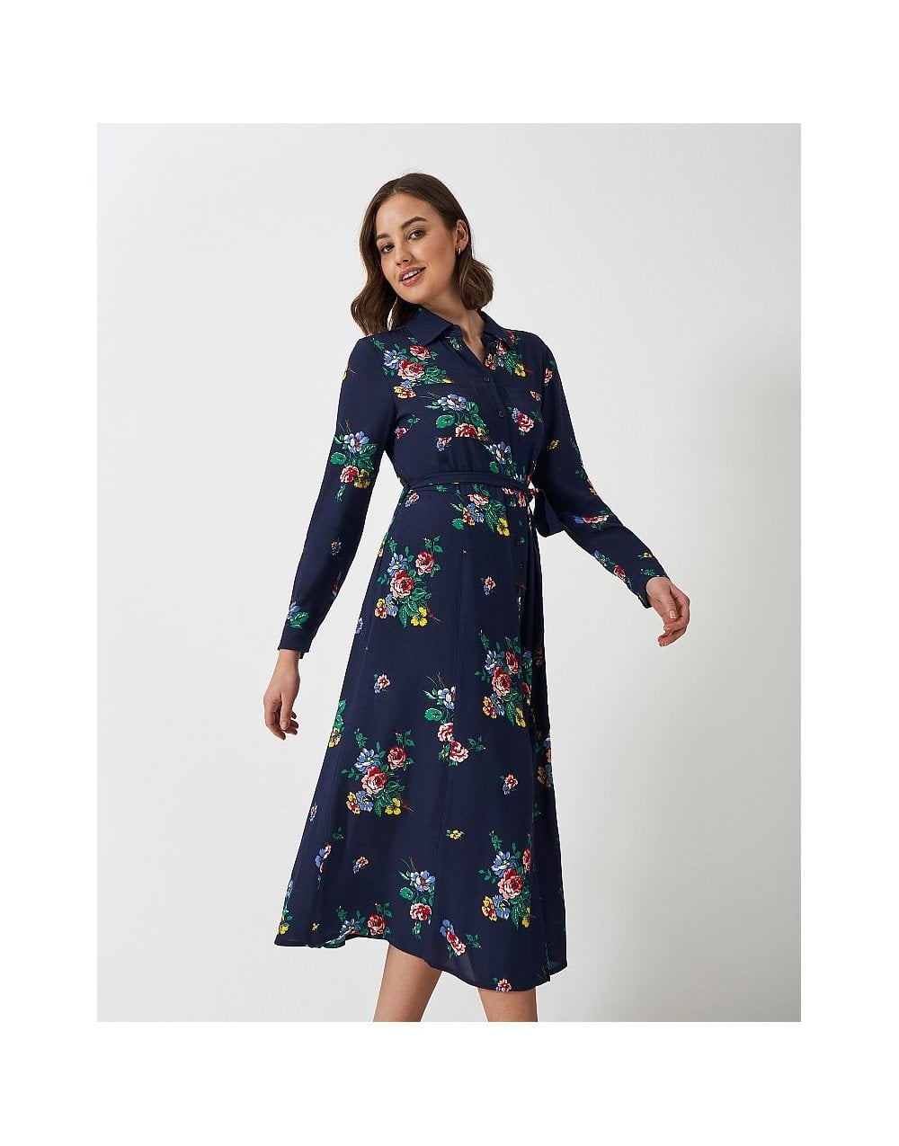 Young Ideas/Henmores - Sienna Shirt Dress - Folk Navy - 8