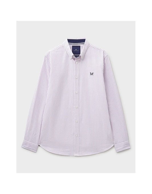 Young Ideas/Henmores - Slim Fit Multi Stripe Oxford Shirt - Pine/Newberry - S