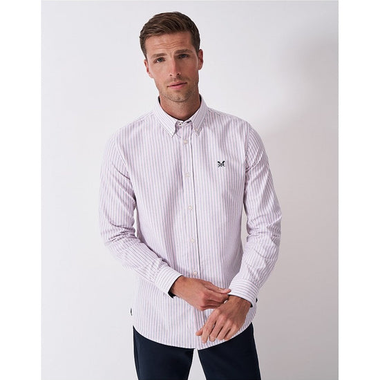 Young Ideas/Henmores - Slim Fit Multi Stripe Oxford Shirt - Pine/Newberry - S