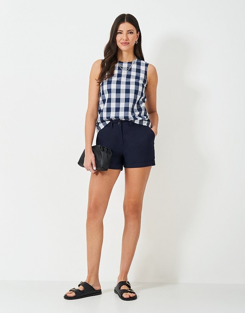 Young Ideas & Henmores - Tilda chino Short - Navy Lightwash - 8