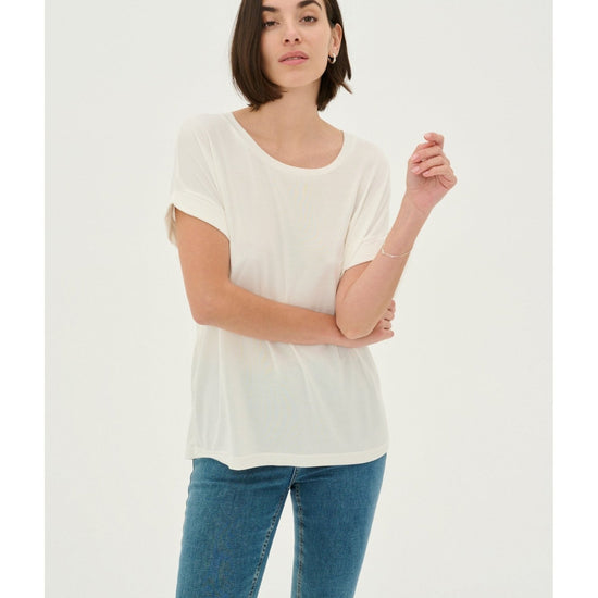 Young Ideas/Henmores - Kajsa Short Sleeve T-Shirt - Blackened Pearl - XS