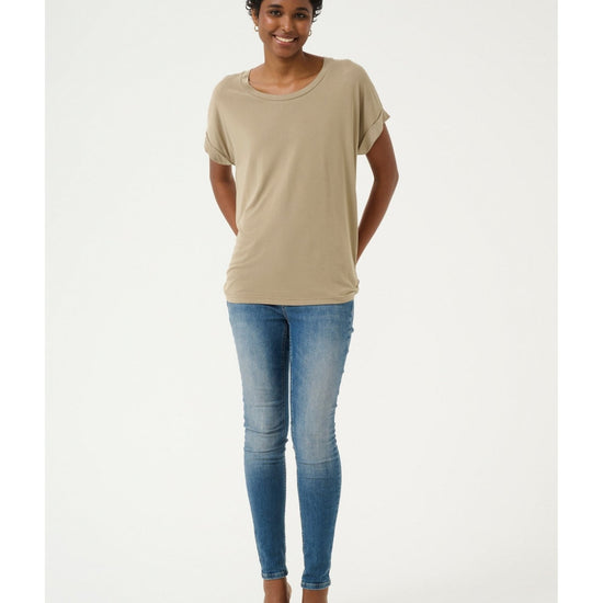 Young Ideas/Henmores - Kajsa Short Sleeve T-Shirt - Blackened Pearl - XS