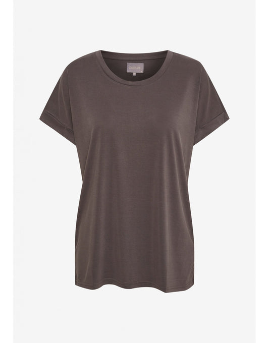 Young Ideas/Henmores - Kajsa Short Sleeve T-Shirt - Blackened Pearl - XS