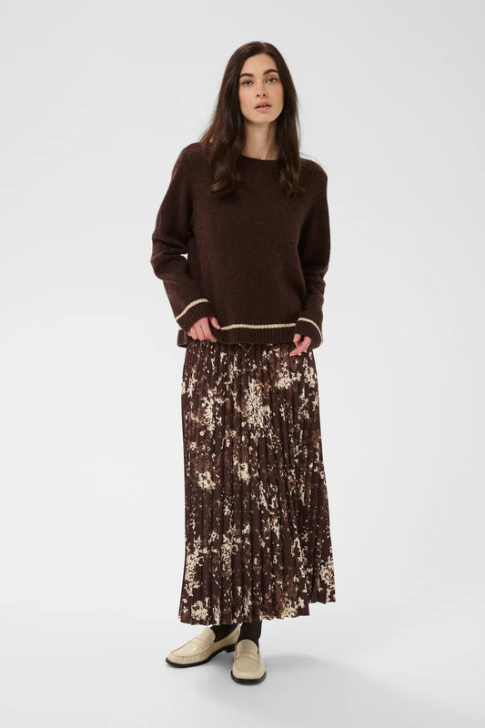 Young Ideas & Henmores -Nova Katrina Jumper -Coffee Bean Melange -XS