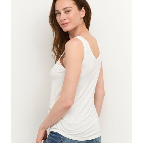 Young Ideas/Henmores - Poppy V - Neck Tank Top - Demitasse - XS