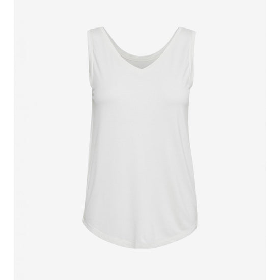 Young Ideas/Henmores - Poppy V - Neck Tank Top - Demitasse - XS