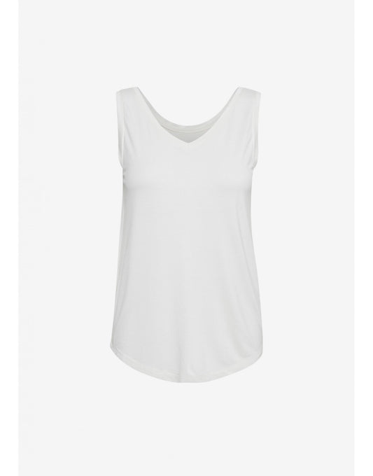 Young Ideas/Henmores - Poppy V - Neck Tank Top - Demitasse - XS