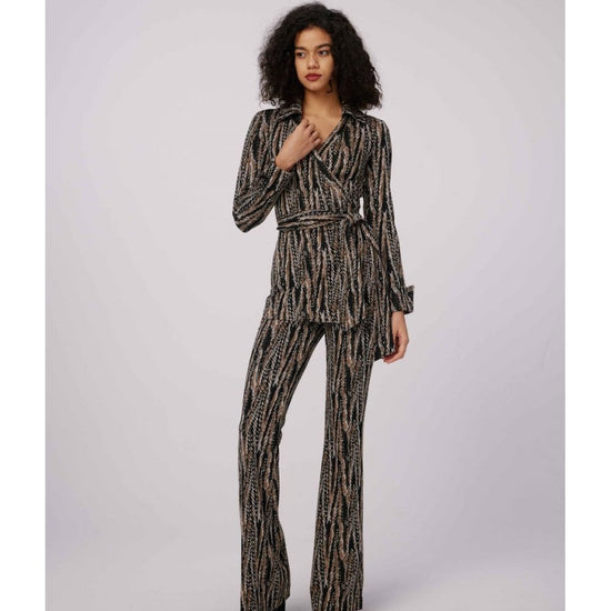 Young Ideas/Henmores - Burano Feather Relaxed Pull On Trousers - FTBSM Brown - S