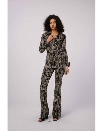 Young Ideas/Henmores - Burano Feather Relaxed Pull On Trousers - FTBSM Brown - S