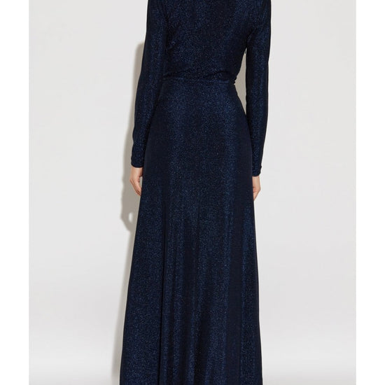 Young Ideas/Henmores - Raffi Metallic Ruched Detail Dress - Metallic Midnight - S