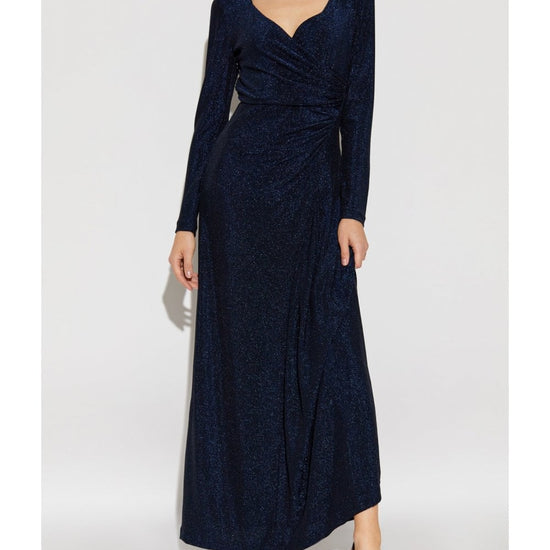 Young Ideas/Henmores - Raffi Metallic Ruched Detail Dress - Metallic Midnight - S