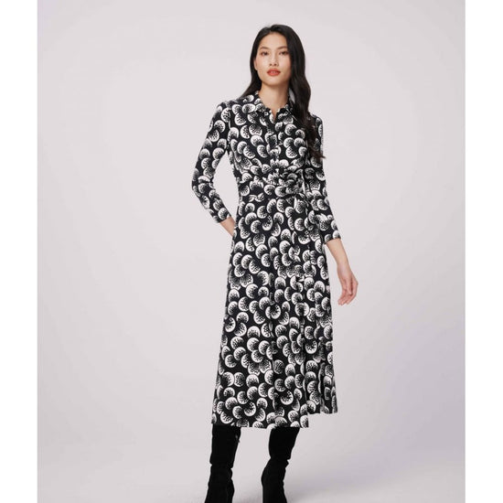 Young Ideas/Henmores - Sana Two Moon Landing Midi Dress - MLDLG Black/White - S