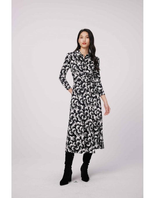 Young Ideas/Henmores - Sana Two Moon Landing Midi Dress - MLDLG Black/White - S