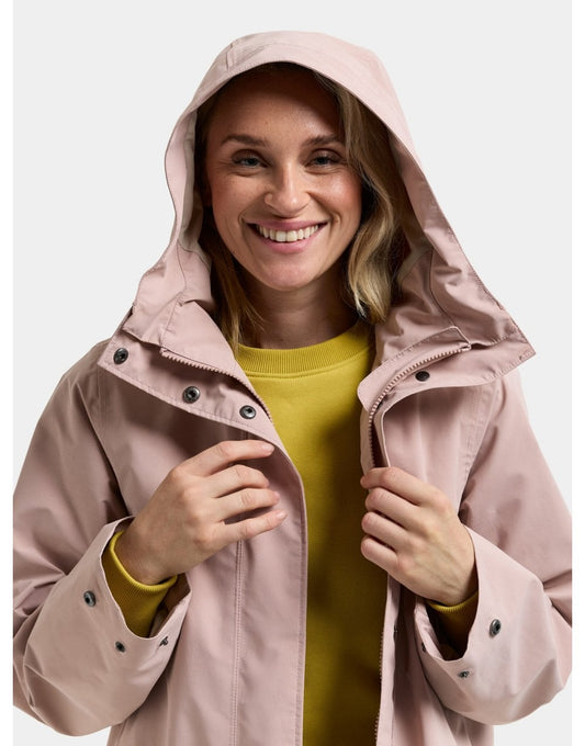 Young Ideas/Henmores - Adria 2 Midlenght A - Shaped Waterproof Coat - K17 Vintage Pink - 10