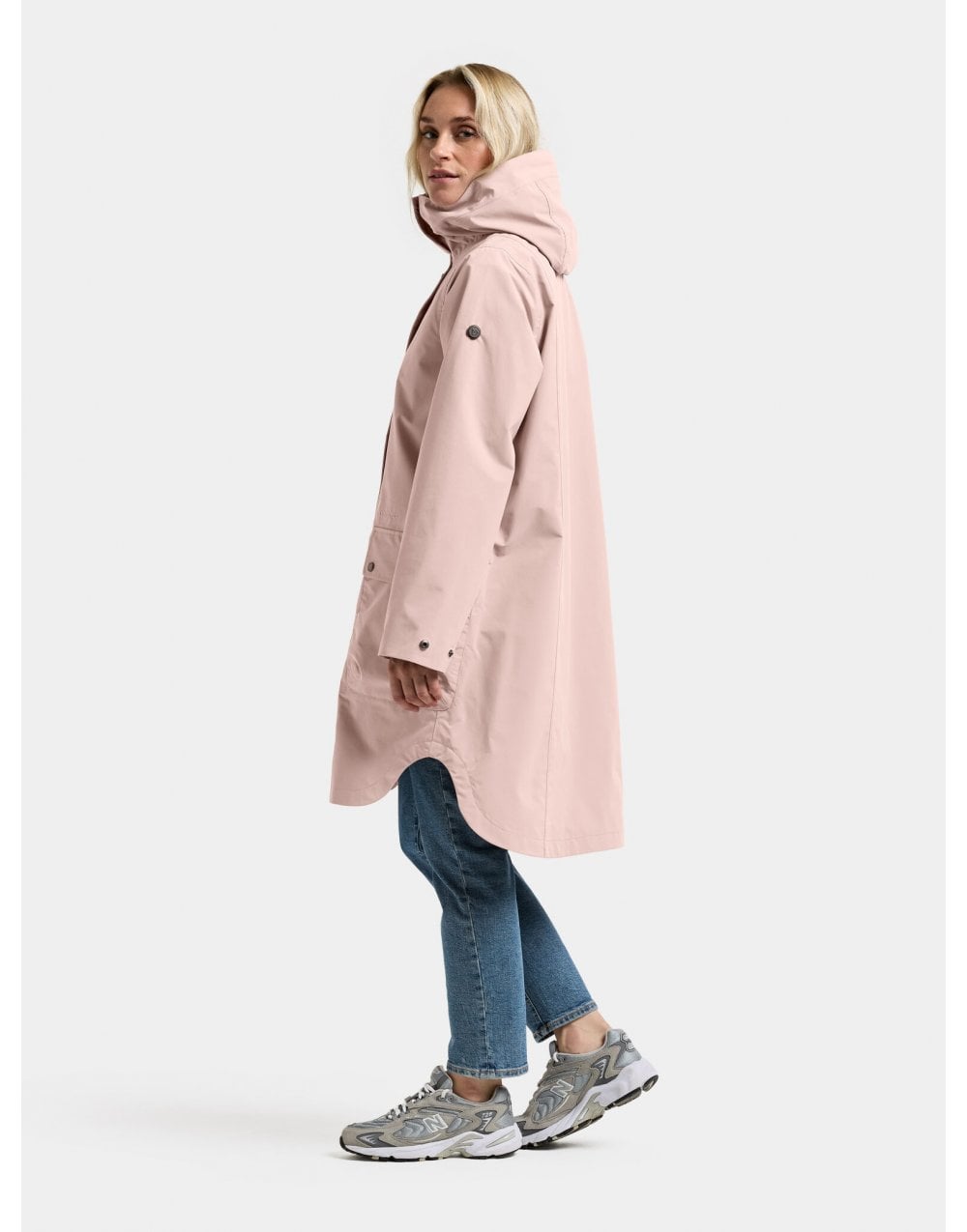 Young Ideas/Henmores - Adria 2 Midlenght A - Shaped Waterproof Coat - K17 Vintage Pink - 10