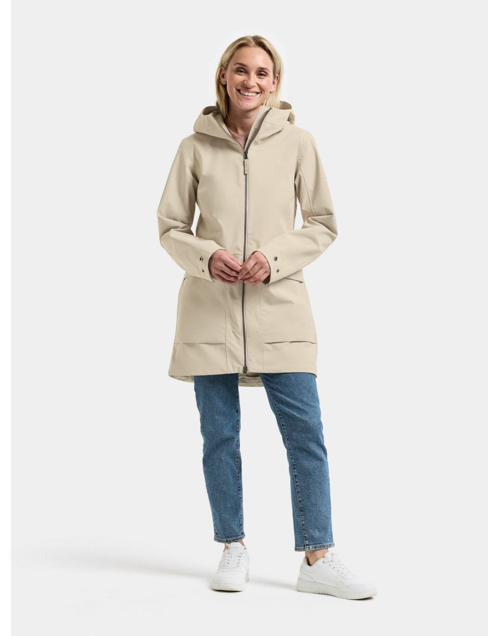 Young Ideas/Henmores - Folka 8 Figure Shaped Waterproof Coat - 569 Clay Beige - 8