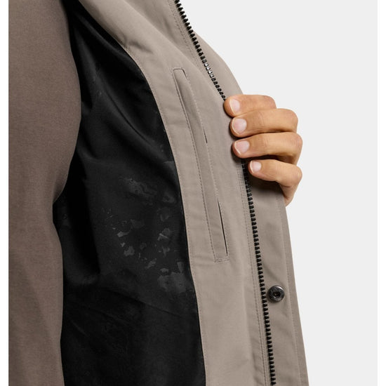 Young Ideas/Henmores - Logan Short Waterproof Jacket With Hood - F04 Ash Brown - M