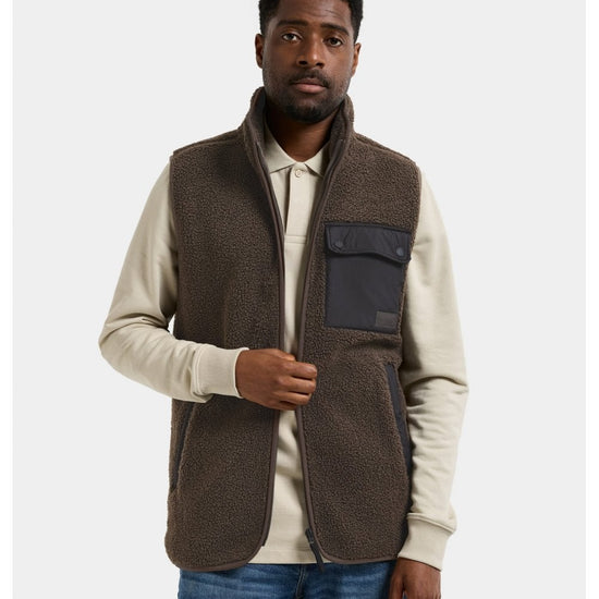 Young Ideas/Henmores - Rasmus Fleece Vest - 569 Clay Beige - M