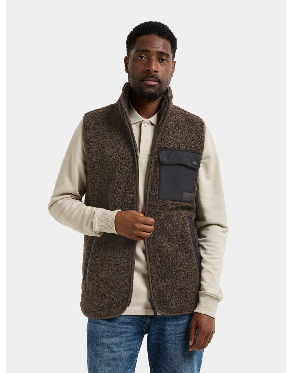 Young Ideas/Henmores - Rasmus Fleece Vest - 569 Clay Beige - M
